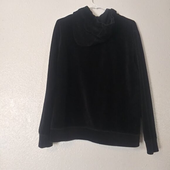 Pacer Women's size M black hooded velour jacket - Picture 5 of 16